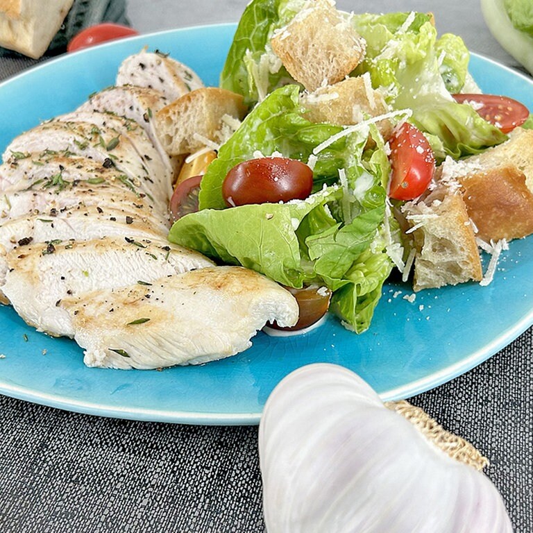 Rezept Caesar Salad Mit Gebratener H Hnchenbrust Rezepte Ard