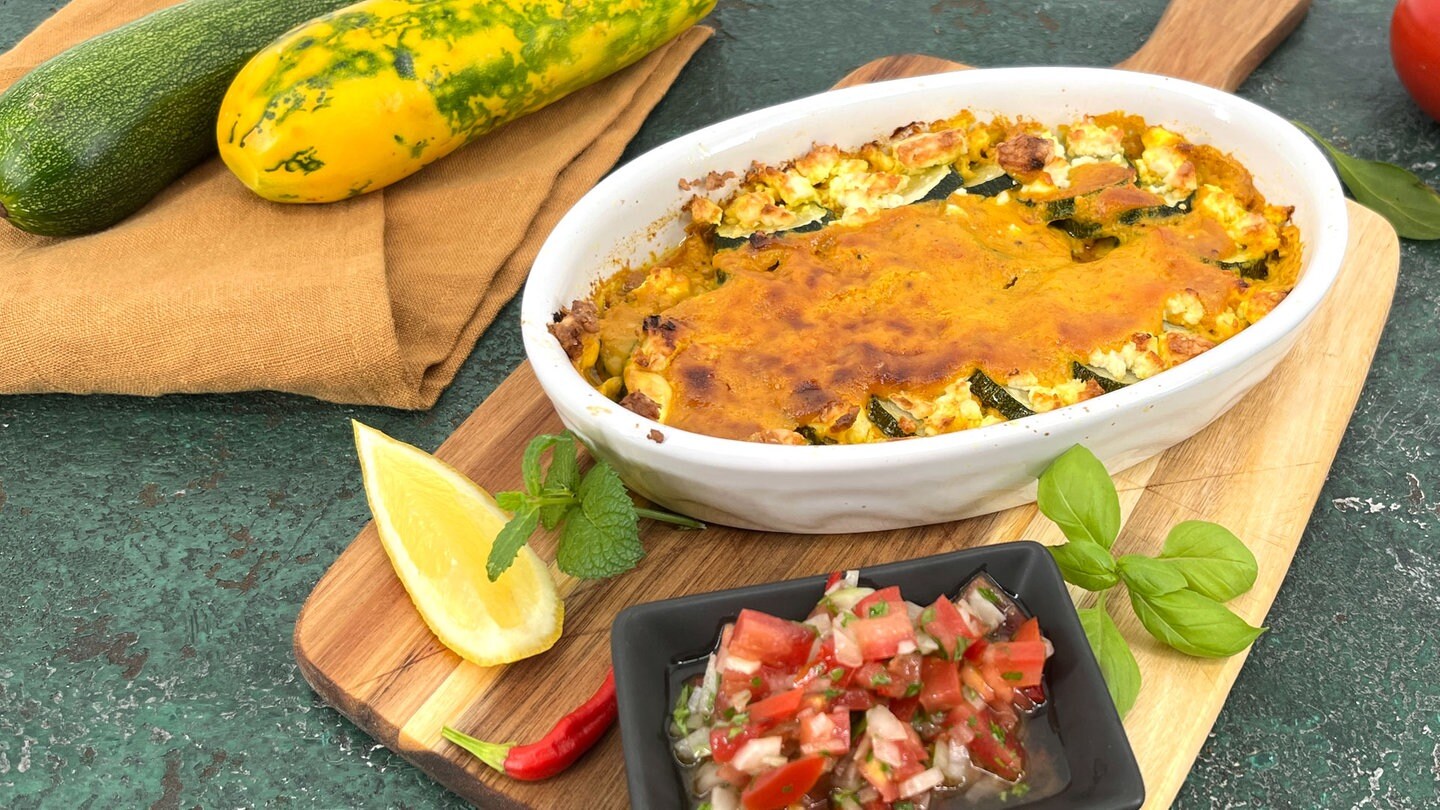 Zucchini Gratin Mit Tomaten Salsa Rezepte ARD Buffet TV