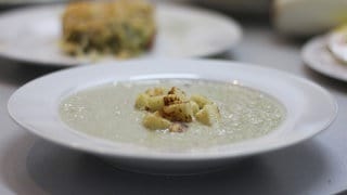 Die fertige Chicoréesuppe