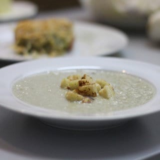 Die fertige Chicoréesuppe