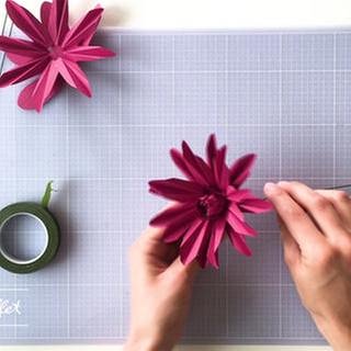 3D-Gerbera aus Papier