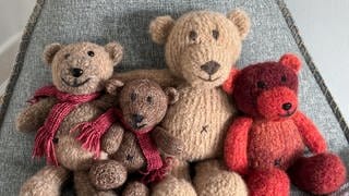 gestrickte Teddybären