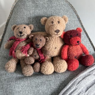 gestrickte Teddybären