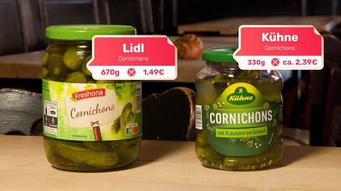 Geschmacksprobe Cornichons