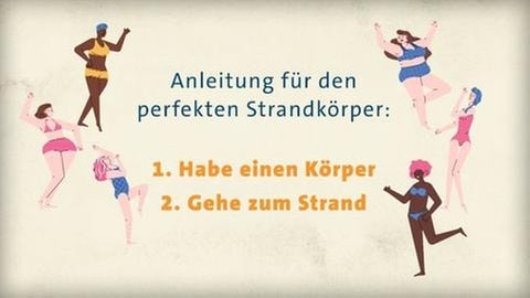 Grafik mit Frauen im Bikini