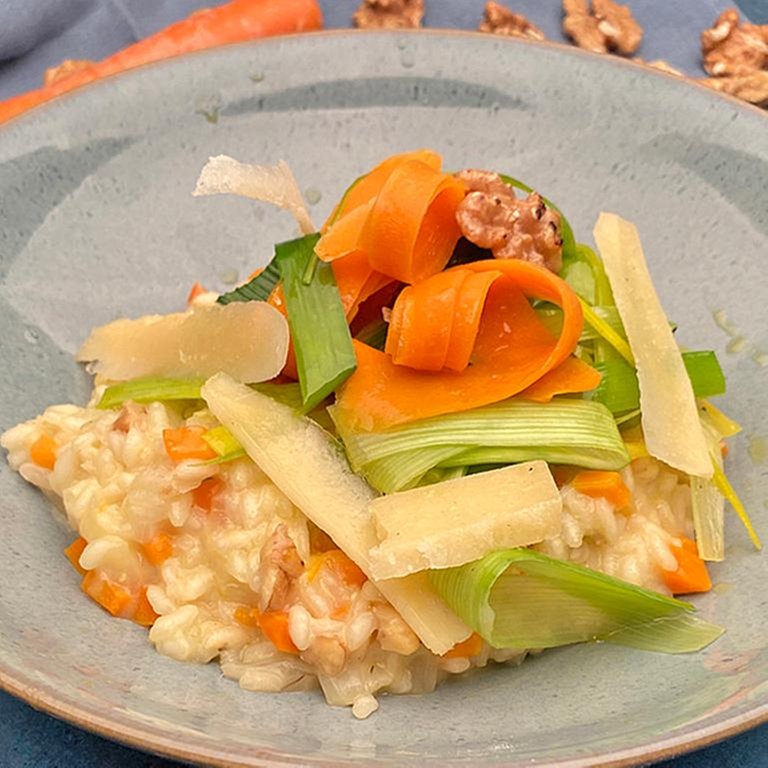 Möhren-Walnuss-Risotto - Rezepte - ARD-Buffet - TV