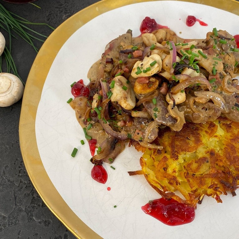 Reh-Geschnetzeltes mit Rösti - Rezepte - ARD-Buffet - TV