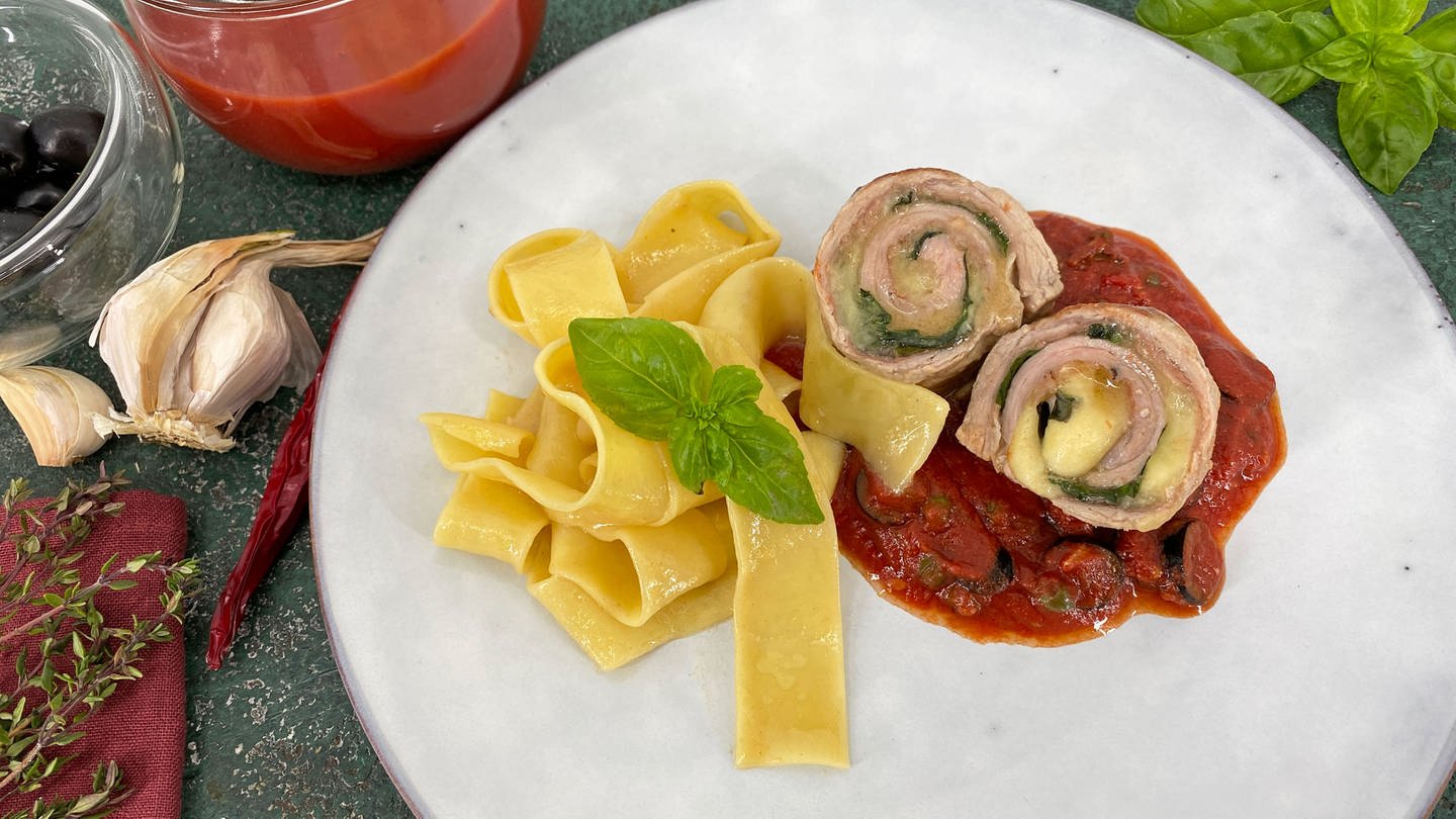 Involtini mit Parmaschinken und Mozzarella - Rezepte - ARD-Buffet - TV