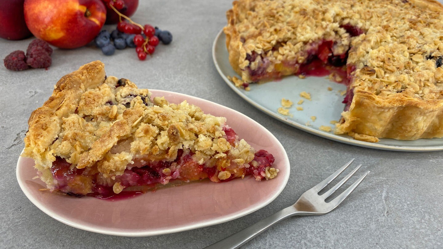 Streusel-Pie mit Fruchtfüllung - Rezepte - ARD-Buffet - TV