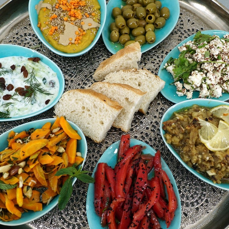 Rezept: Mezze - Orientalische Vorspeisen - Rezepte - ARD-Buffet - TV