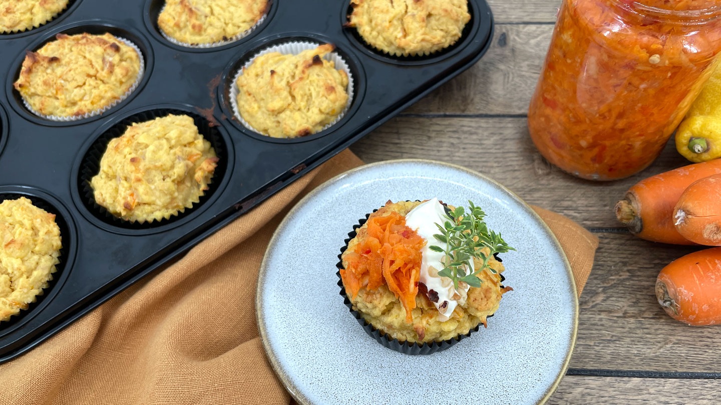 Rezept: Möhren-Apfel Muffins - Rezepte - ARD-Buffet - TV