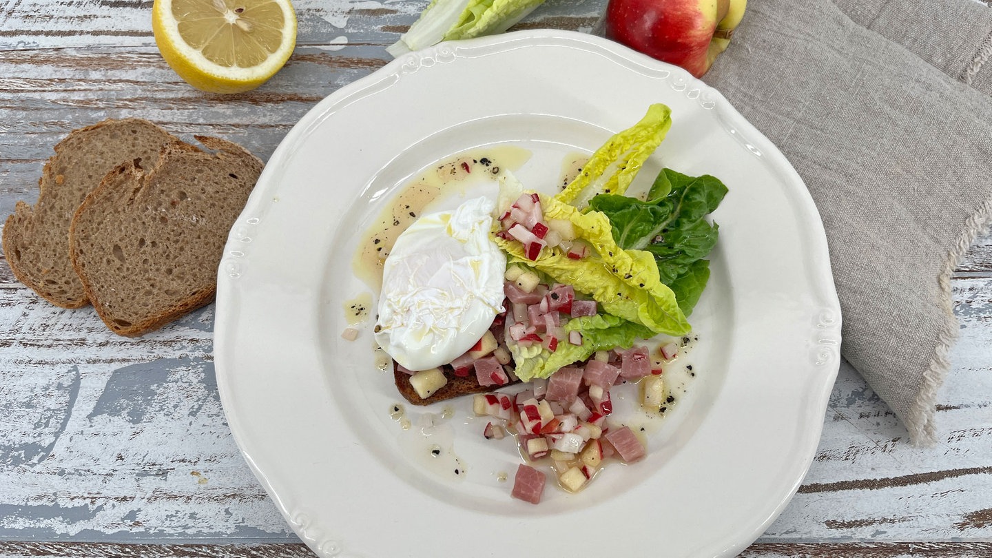 Strammer Max mit Schinkentatar und pochiertem Ei - Rezepte - ARD-Buffet ...