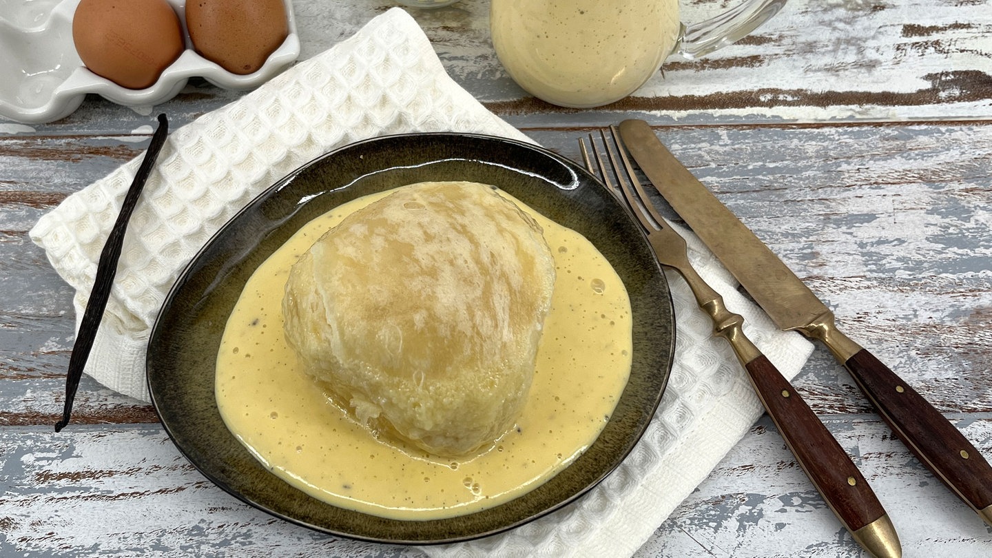 Dampfnudeln mit Vanillesauce - Rezepte - ARD-Buffet - TV