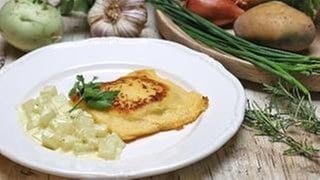 Kartoffeltaschen mit Kohlrabigemüse