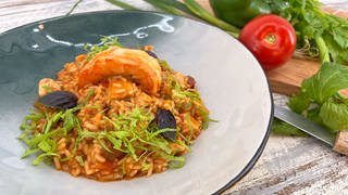 Jambalaya (kreolische Reispfanne)