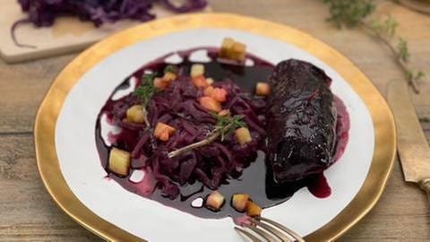 Rotkohl-Rouladen