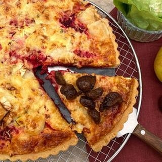 Rote Bete-Apfel-Quiche