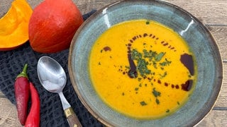 Scharfe Kürbissuppe