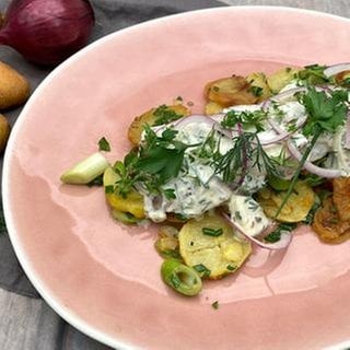 Matjes mit Bratkartoffelsalat