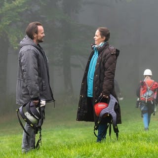 Sophie und Constantin im Hochseilgarten