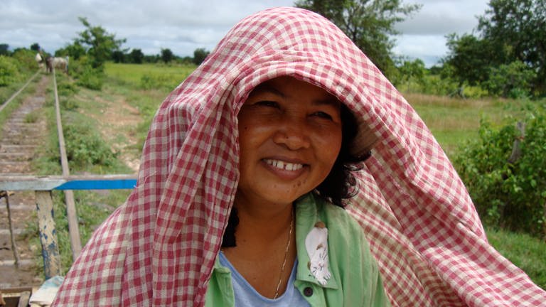 Tiths Ehefrau Savang Krem – sie haben sich im Arbeitslager der Roten Khmer kennengelernt.