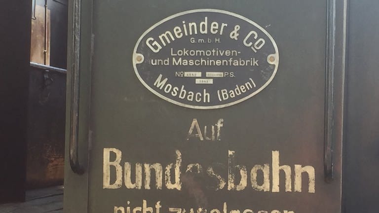 Von Baden nach Nordbayern hat es die kleine Industrielok verschlagen,