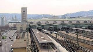 Der Stuttgarter Hauptbahnhof aus Sicht einfahrender Züge