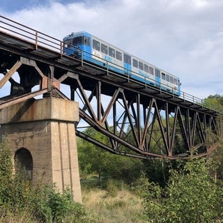 Das Viadukt bei Mansfeld ist eine der Attraktionen auf der Strecke der Wipperliese von Klostermansfeld nach Wippra. 