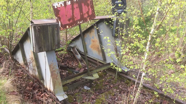 Hinter Weidenberg ist die ehemalige Strecke nach Warmensteinach nur noch ein bahntechnisches Trauerspiel.