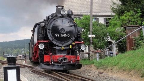 Sächsische Schmalspurlok der Fichtelbergbahn