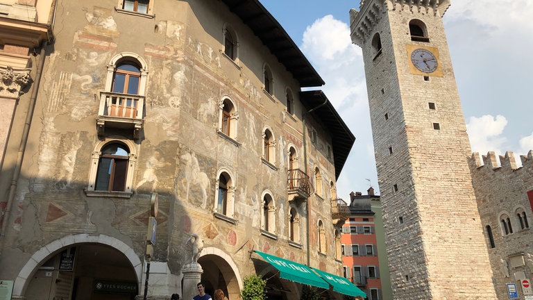 Die Altstadt von Trento. 