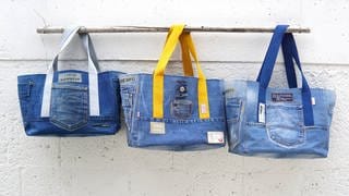 Jeansblaue Sommertasche