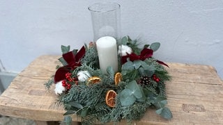 Adventskranz aufhübschen