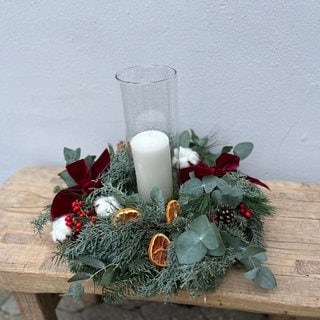 Adventskranz aufhübschen