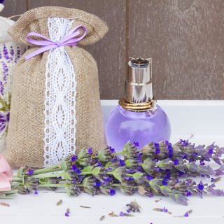 Lavendel als Kissen, Seife und Duft