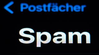 Phishing, Spoofing & Co: Ein E-Mail-Postfach mit dem Wort Spam