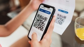 Vorsicht beim Scannen eines QR-Codes 