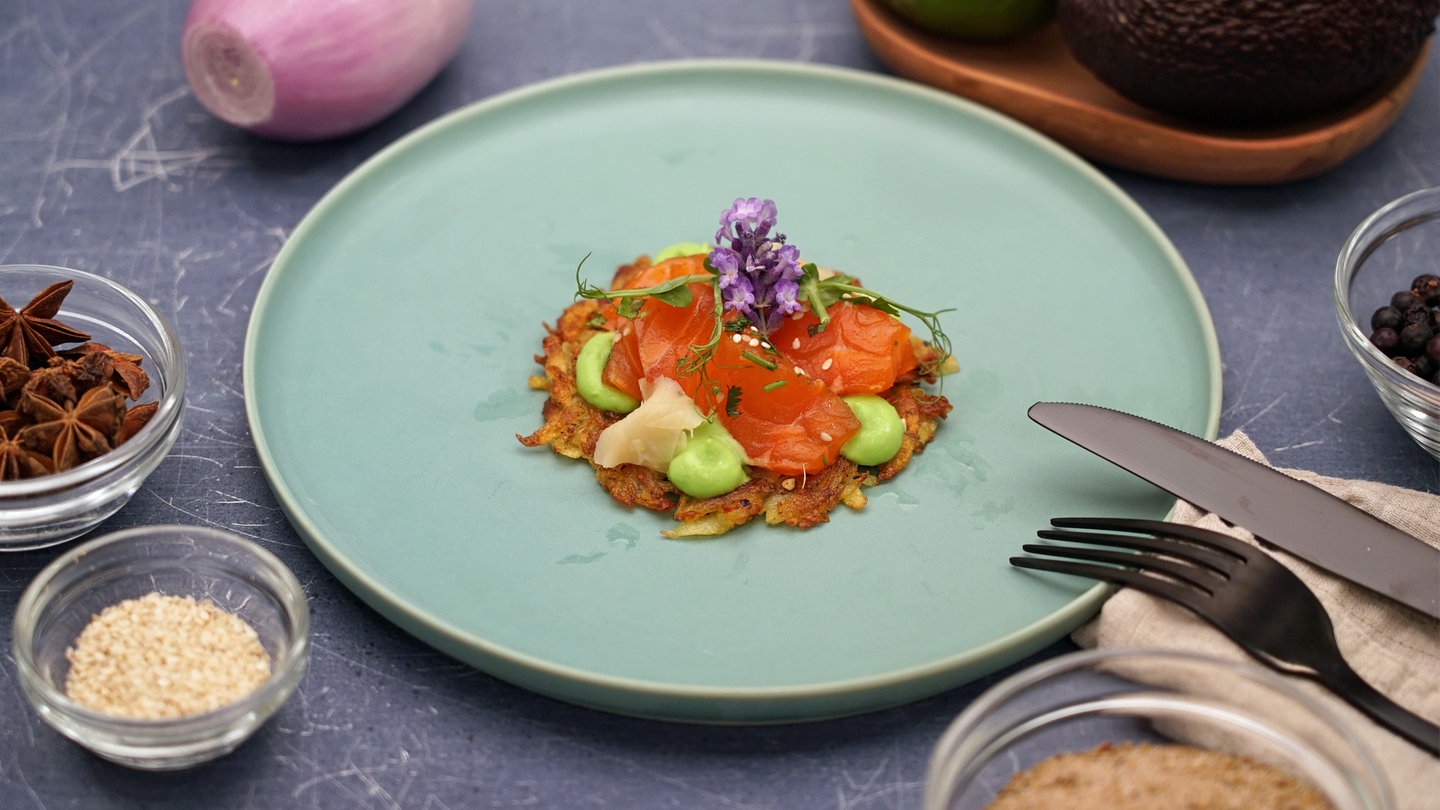 Gebeizte Lachsforelle mit Rösti - Rezepte - Kaffee oder Tee - TV