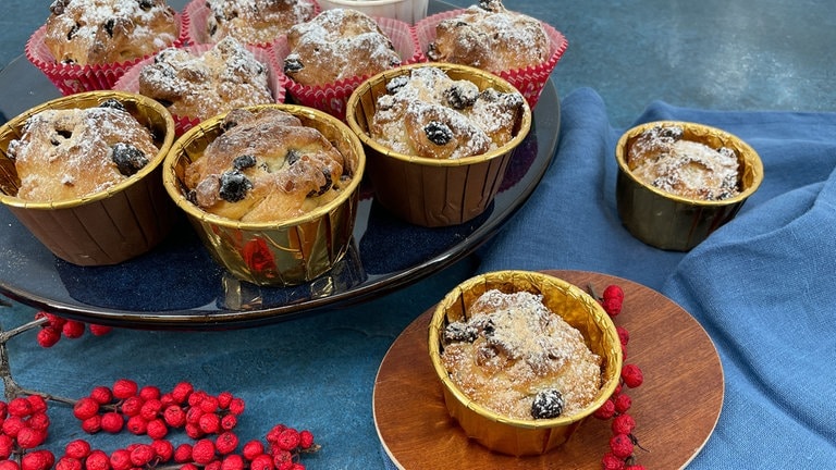 Rezept Christstollen-Muffins - Rezepte - Kaffee oder Tee - TV