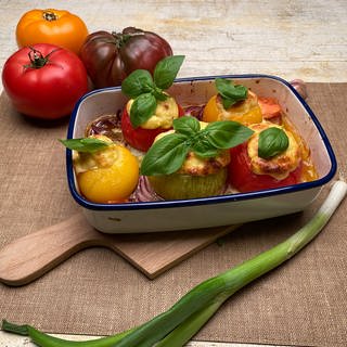 Gefüllte Tomaten mit Ricotta