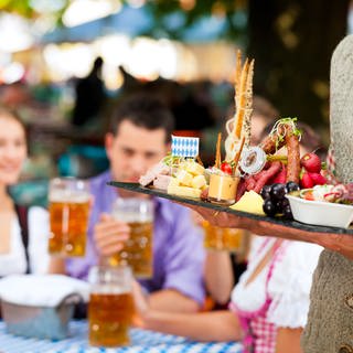 Brotzeit auf dem Oktoberfest