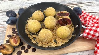 Zwetschgenknödel mit Schokoladenkern	