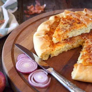 Vegetarischer Zwiebelkuchen