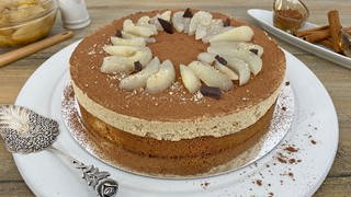 Birnen-Cappuccino-Torte