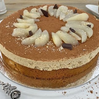 Birnen-Cappuccino-Torte