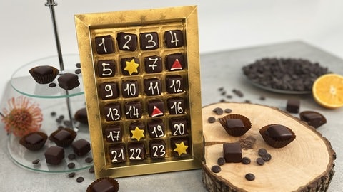 Dominosteine als Adventskalender