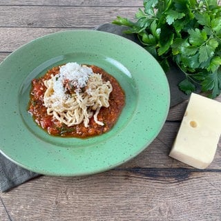 Spätzle mit Bolognesesoße