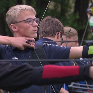 Training im Bogenschießen