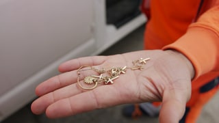 Goldkette wurde im Mülleimer gefunden