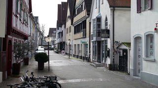 Metzgerstraße in der Innenstadt von Kirchheim unter Teck